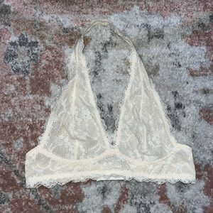 Free people lace halter bralette